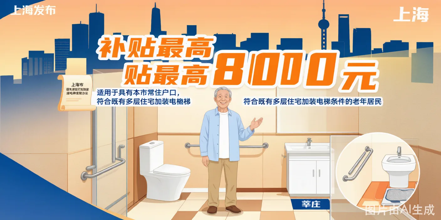 适老化改造补贴最高8000元