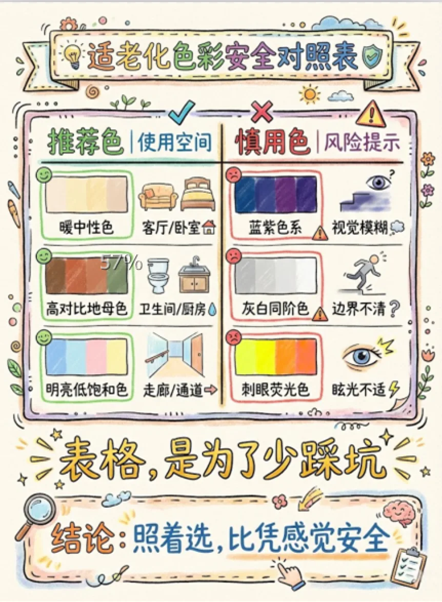 适老化色彩安全对照表